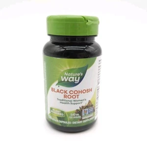Nature's Way Black Cohosh Root 540mg Non GMO 100 Vegan Capsules EXP 03/31/2029 - Picture 1 of 3