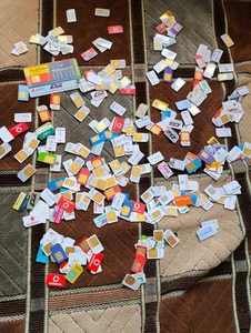 Lot *250* Mobile SIM Card Expired Postpaid Multi Size - Picture 1 of 2