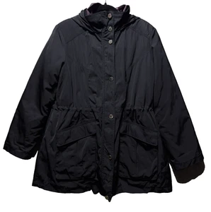 London Fog Black Coat With Removable Liner Women's XL - Picture 1 of 19