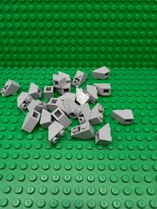 **25 CT LOT**  Lego NEW light bluish gray 1 x 2 inverted slope pieces  Lot of 25 - Picture 1 of 1