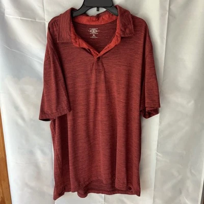 G H Bass & Co Polo Golf Shirt Top Sportswear Red Heather Logo Mens XL - Image 1 of 3