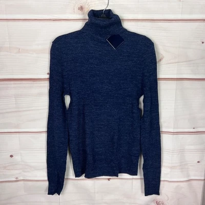 Givenchy For Chesa Vintage Sweater Womens XL Blue Turtleneck Pullover Ribbed - Image 1 of 4