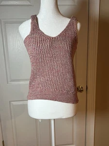 Revolve John + Jenn Peta Häkel Tank Top XS V-Ausschnitt Regenbogen Prisma Oma Strick - Bild 1 von 8
