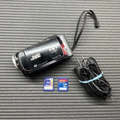 JVC Everio GZ-HM200BU HD DCamcorder + Memory Card & Charger + 30.5-37mm Filter T - Image 1 of 4