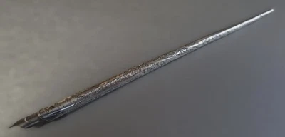 Antique Sterling Silver 6-3/8" DIP PEN in a Paneled Floral Repousse w/Mono 7.6g - Image 1 of 4