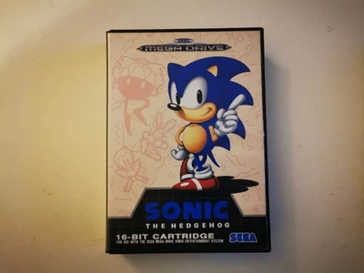 Sonic The Hedgehog Sega Mega Drive Spiel OVP defekt - Bild 1 von 2