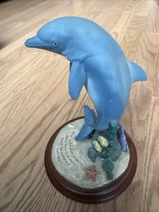 Wyland Inspirational Dolphin World Coral Reef Action Sculpture By Encore 2002 - Picture 1 of 7
