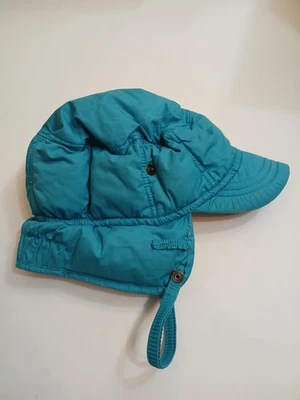 Conte of Florence Ski Hat Mens Large Blue Quilted Winter Puffer Italy - Image 1 of 4