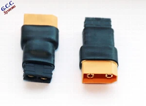 Converter for LiPo XT90 Batteries To fits Trax Connectors / ESC - Set of 2 - Afbeelding 1 van 1