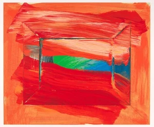 HOWARD HODGKIN 'The Sky's the Limit', 2003 Limited Edition SILKSCREEN Poster NEW - Picture 1 of 15