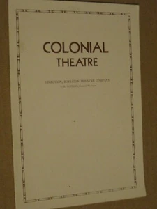 I PASCOLI VERDI libretto programma teatro coloniale vintage 1932 - Boston - Foto 1 di 3
