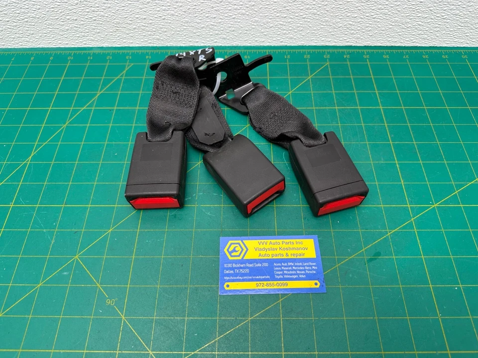 13-19 Cadillac XTS - JUEGO DE PESTILLOS RECEPTOR HEBILLA CINTURÓN DE SEGURIDAD TRASERO OEM Foto 1 de 4