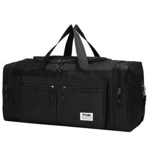 80L Sac de Voyage Grand Sac de Sport Pliable Bandoulière Multi-poches 70X28X32 - Imagen 1 de 7