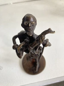 Art Deco Bronze Statue . H: 10cm - Picture 1 of 4