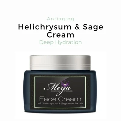 Merja - Helichrysum and Sage Face Antiaging cream  w/ essential oils- 50ml - Image 1 of 4
