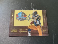 2012 National Treasures Enshrinement Signatures /10 Erick Dickerson #10 Auto HOF
