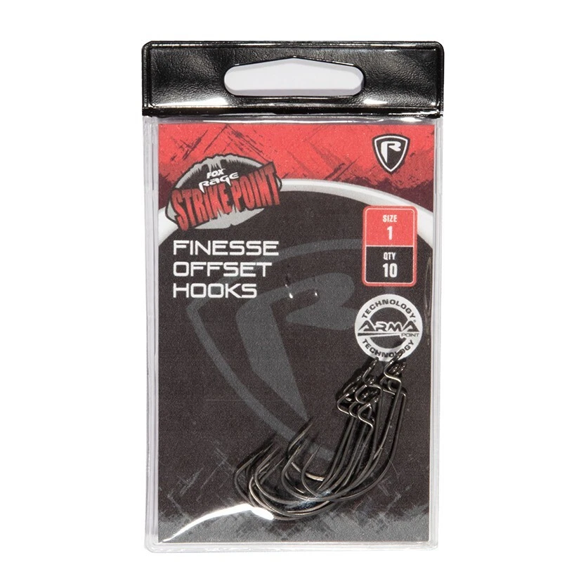 Fox Rage SP Finesse Offset Hooks Predator Fishing Terminal Tackle - All Hook Siz - Image 1 of 4
