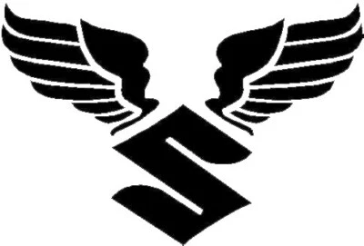Logotipo Suzuki con alas CUALQUIER color calcomanía vinilo carreras MX pegatina ¡ENVÍO GRATUITO!! Foto 1 de 4