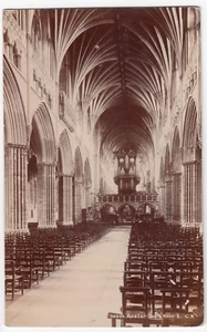 Devon; Exeter Cahedral Nave RP PPC, 1906 Helston PMK By Photochrom - Picture 1 of 2