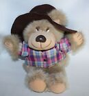 Vintage Fun World Bear Hat Shirt 18" Plush Stuffed Animal Toy