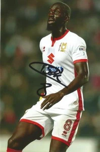 MK DONS: OUSSEYNOU CISSE SIGNED 6x4 ACTION PHOTO+COA - Picture 1 of 1
