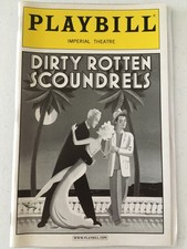 Dirty Rotten Scoundrels Playbill Jonathan Pryce Norbert Leo Butz #1218
