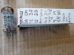 Mullard M8136 CV4003 ECC82 12AU7 Box Anode E NOS Valve Tube Tested AT1000 M20 - Picture 1 of 3