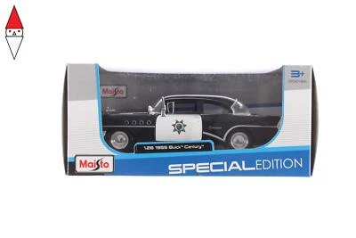 MODELLINO MAISTO 1955 BUICK CENTURY 1/24 NERA - Immagine 1 di 3