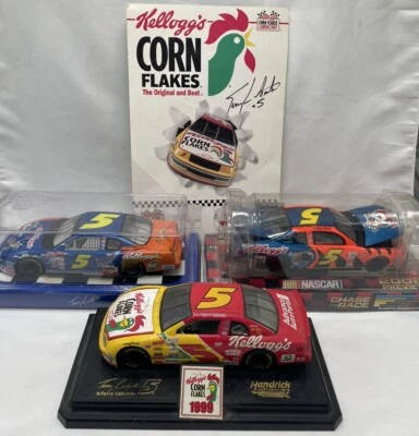 Lot of 3 1/24 NASCAR Terry Labonte Die cast Kellogg's Looney Tunes/ Autograph - Image 1 of 4