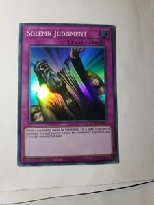 YuGiOh: Maze of Memories MAZE-EN063 -SOLEMN JUDGMENT- Super Rare - Picture 1 of 2