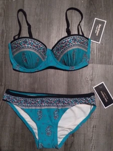Neu 🌞179.- Juicy Couture Paisley Demi Bikini Badeanzug Free People Extra Small - Bild 1 von 6