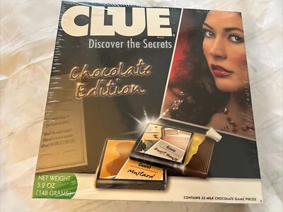 Clue Game Discover the Secrets Chocolate Edition 2008 Hasbro Complete NIB Sealed - Image 1 of 4