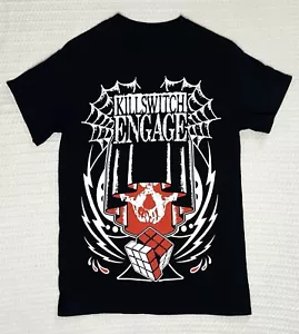 Killswitch Engage T-Shirt Small 17” X 27” Skull Rubix Cube Spinnennetz - Bild 1 von 6