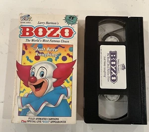 Bozo The Clown Just Keep Laughing VHS 45 Minutes Classic Cartoons Larry Harmon - Picture 1 of 5