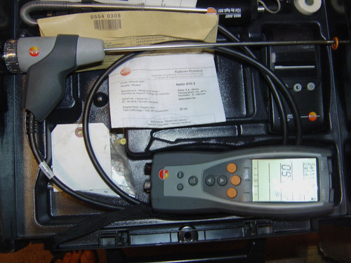 Testo 327-1 Flue Gas Analyzer Kit with printer works great filter ...