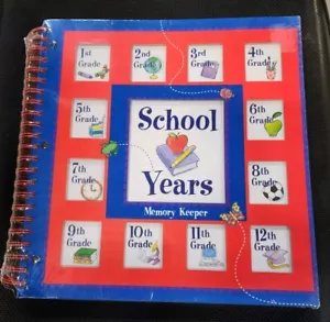New Seasons School Years Memory Keeper 12x12 Scrapbook Album Spiral Bound K-12 - Picture 1 of 3