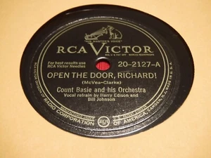 Count Basie 78 RPM RCA Victor 20-2127 Open The Door Richard Me And The Blues - Imagen 1 de 5