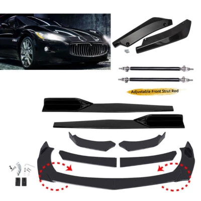 For Maserati Quattroporte Front Bumper Spoiler Splitter Body Side Skirt Rear Lip Foto 1 de 4