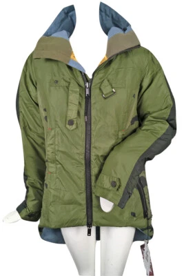 ¡Nueva chaqueta aislante Burton & Lamb OC $350!  Pequeño paseo seco camuflaje verde militar Foto 1 de 3