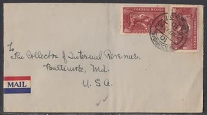 Mexico - Sep 27, 1943 Cover to States - Picture 1 of 1