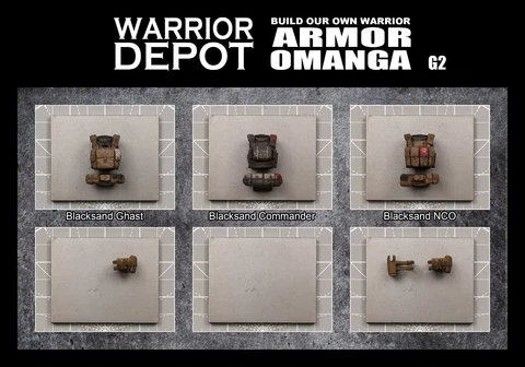 Acid Rain World Armor Omanga G2 - 1/18 3.75" GI Joe Cover