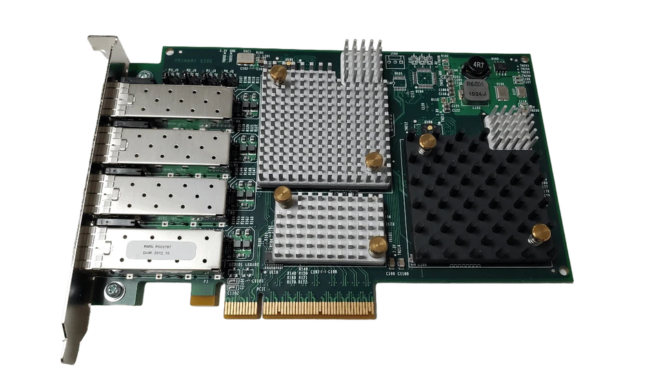 LPE12004 Emulex Quad Port 8Gb Network Adapter Full Height No SFPs - Image 1 of 4