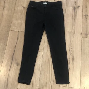 Curve Appeal Womens Jeans 8/29 Black High-Rise Comfort Skinny Casual Minimalist - Picture 1 of 15