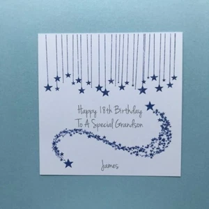 Tarjeta de cumpleaños personalizada hermano hijo sobrino nieto varón 21 30 40 50 - Imagen 1 de 7