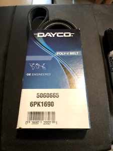 REAL Genuine NEW Dayco Serpentine Accessory Drive Belt 5060665 6PK1690 Gates - Picture 1 of 2