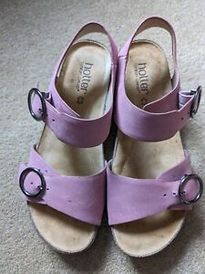 Pair Women's Hotter Tourist Sandals Size 6 / 39 Pink