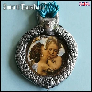 jewelry guardian angels raphael necklace talisman medallion pendant amulet charm - Picture 1 of 24