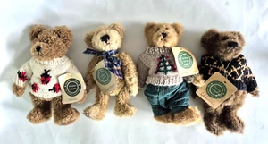 Boyds Bears  Collectible Bearwear Stuffed Animal Lot of 4 Retired Vintage 1990s - Picture 1 of 14