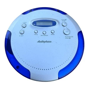 Reproductor de discos compactos CD portátil Audiophase CD-315 azul anti saltos - Imagen 1 de 6