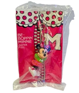 NUOVO Vintage 1990 Avon Be-Boppin Minnie Mouse Tirante Cerniera - Foto 1 di 2